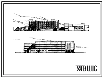 Типовой проект 252-3-36с.83 Главный корпус онкологического диспансера со стационаром на 120 коек. Сейсмичность 7, 8, 9 баллов. Здание трех -,  пятиэтажное. Каркас сборный железобетонный серии ИИС-04. Стены из легкобетонных панелей.