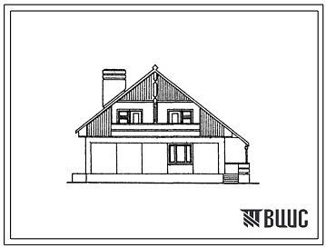 Типовой проект 143-000-664с.13.87 Мансардный 5-комнатный жилой дом со стенами из керамзитобетонных блоков для индивидуальных застройщиков в Молдавской ССР.