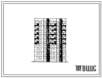 Типовой проект 78-05 Девятиэтажная блок-секция рядовая с торцевыми окончаниями на 36 квартир (однокомнатных 1Б-9, двухкомнатных 2Б-18, трехкомнатных 3Б-9. Для строительства во 2А климатическом подрайоне в г.Североморске и пунктах побережья Баренцева моря