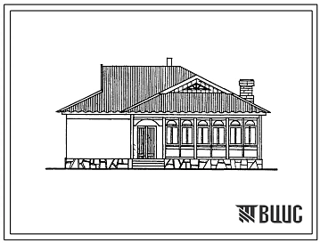 Типовой проект 183-000-491с.13.86 Дом усадебного типа с трехкомнатной квартирой типа 3Б. Общая площадь 75 м2 (СТЕНЫ ИЗ САМАННЫХ БЛОКОВ, Для Республики Дагестан, Сейсмичность 7 баллов, Одноэтажные)