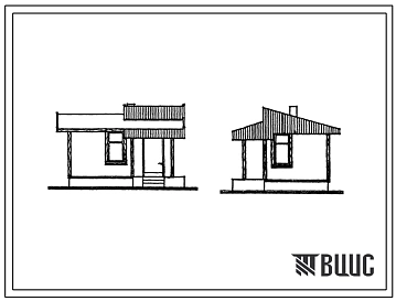 Типовой проект 186-000-478.13.86 Летний садовый домик (для строительства в Литовской ССР)