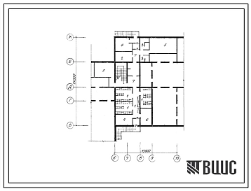 Типовой проект П-4-85(251-4-57.13.87) Помещения подвала поликлиники на 250 посещений в смену (в конструкциях серии 1.090.1-1), (убежище на 85 человек, размеры убежища 21м на 15м, режимы вентиляции 1,2).