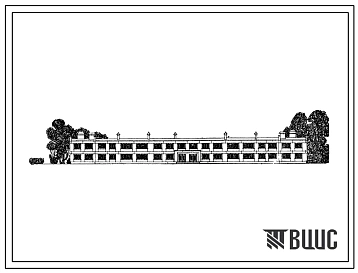 Типовой проект 223-9-55 Интернат (спальный корпус) на 160 мест при общеобразовательной школе, для строительств в 1В климатическом подрайоне, 2 и 3 климатических районах