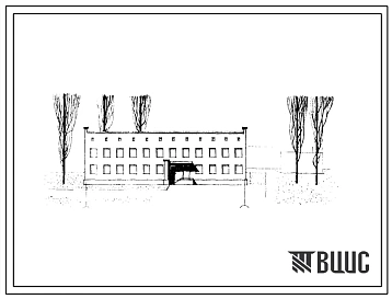 Типовой проект 254-5-6 Районная санитарно-эпидемиологическая станция для сельских районов с населением до 90 ты. Человек. Для строительства во 2 и 3 строительно-климатических зонах.
