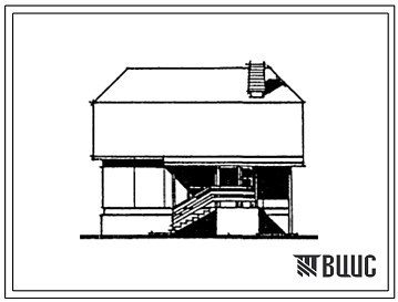 Типовой проект 181-000-449.13.86 Мансардный одноквартирный 5-комнатный жилой дом для индивидуальных застройщиков в Латвийской ССР