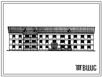 Типовой проект 163-17-50/1 Общежитие на 106 мест (со стенами из крупных легкобетонных блоков).