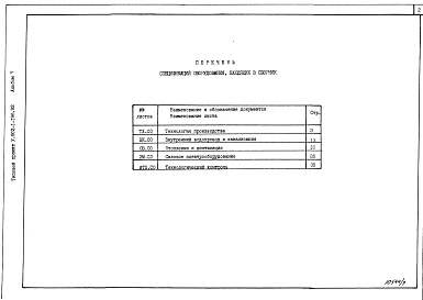 Альбом 7 Спецификации оборудования