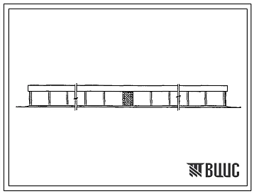 Типовой проект 806-2-33.89 Многорядный шед для молодняка песца на 528 выгулов