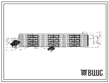 Типовой проект 111-96-1 5-этажный 6-секционный жилой дом на 70 квартир.