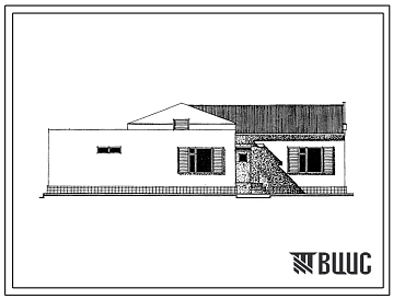Типовой проект 183-000-466.86 Одноэтажный одноквартирный жилой дом с квартирой типа 5Б