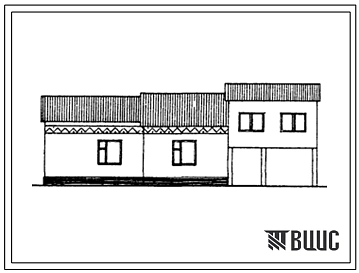Типовой проект 184-000-537с.13.86 Одноэтажный одноквартирный жилой дом с 3-комнатной квартирой и балаханой для индивидуальных застройщиков (предгорная подзона Узбекской ССР)