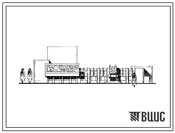 Типовой проект 264-12-152 Районный дом культуры, со стенами из кирпича, с залом на 700 мест. Для строительства в IВ климатическом подрайоне, II и III климатических районах.