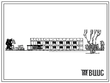 Типовой проект 223-9-147 Здание интерната (спального корпуса) на 80 мест при школе