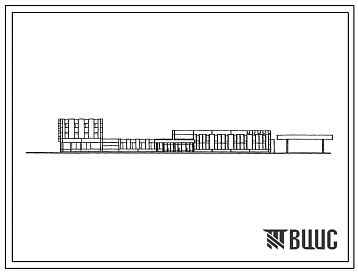 Типовой проект 272-14-17 Комплекс рынка в конструкциях ИИ-04 торговой площадью 600 м.кв., 100 торговых мест.