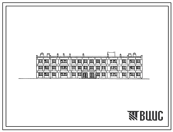 Типовой проект 223-9-50 Интернат (спальный корпус) на 200 мест при общеобразовательной школе для строительства в 1В климатическом подрайоне, 2 и 3 климатических районов