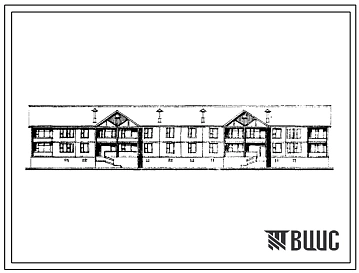 Типовой проект 111-115-93см/1 Двухэтажный дом на 16 квартир (однокомнатных 1Б-2, двухкомнатных 2Б-2, трехкомнатных 3Б-12). Для строительства в 1В и 1Д климатических подрайонах сейсмичностью 7 и 8 баллов с вечномерзлыми грунтами