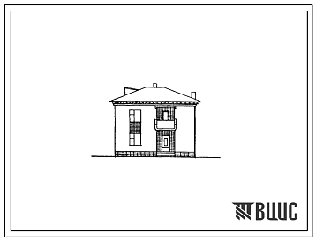 Типовой проект 144-40-98сп.86 Двухэтажный дом с шестикомнатной квартирой. Для индивидуального строительства в сельской местности