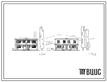 Типовой проект 144-32-43сп  Двухэтажный двухквартирный кирпичный жилой дом с пятикомнатными квартирами в двух уровнях.