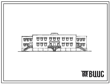 Типовой проект 214-1-292м.85 Детские  ясли-сад на 95 мест. Грунты вечномерзлые. Здание двухэтажное. Стены из кирпича.