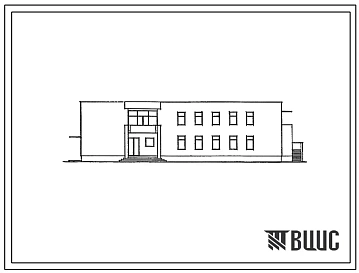 Типовой проект 264-12-220 Сельский клуб с залом на 100 мест и административными помещениями со стенами из кирпича