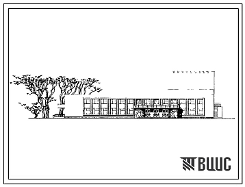 Типовой проект 264-12-111 Дом культуры на 400 мест с административными помещениями для строительства в 1В климатическом подрайоне, во 2 и 3 климатических районах.