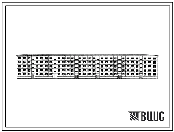 Типовой проект 1-464А-16 Пятиэтажный шестисекционный крупнопанельный жилой дом на 95 квартир с лоджиями
