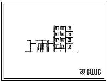 Типовой проект 281-1-220.13.88 Комплексный приемный пункт  на 6 рабочих мест. Для Ленинградской области. Здание одноэтажное. Стены из трехслойных  легкобетонных панелей по серии 1.090.1-1.