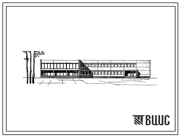 Типовой проект 272-30-56 Торговый центр для поселков с населением 1500-2000 жителей. Для строительства в районах с расчетной наружной температурой -25 0С Белорусской ССР
