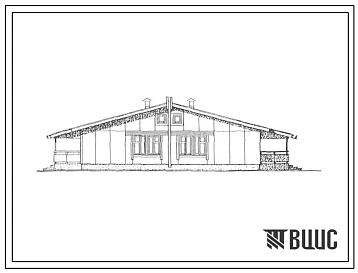 Типовой проект 181-219-31.87 Дом на 2 трехкомнатные квартиры. Общая площадь 148 м2