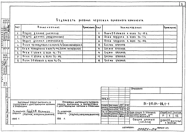 Альбом 4 Отопление и вентиляция ниже и выше отм. 0.000. 81-013.84-ОВ.1-1