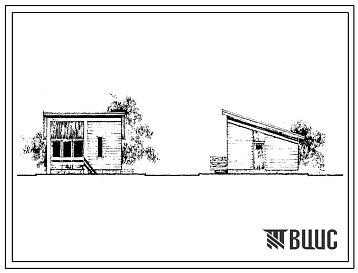 Типовой проект 185-000-75с Одноэтажный двухкомнатный летний садовый домик (планировочный вариант – 1). Для строительства во 2В, 3Б, 3В и 4Г климатических подрайонах Армянской ССР сейсмичностью 7, 8 и 9 баллов