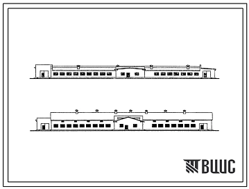 Типовой проект 801-99 Коровник на 200 коров стойлового содержания. Для строительства в районах с расчетной наружной температурой -20, -30 и -40 0С. (Для 1-3 проектно-строительный зон).