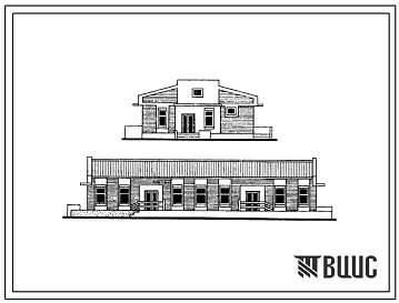Типовой проект 214-9-6сп Административно-хозяйственный корпус детского сада-яслей на 140 мест. Для строительства в IV климатическом районе сейсмичностью 7, 8 и 9 баллов, на грунтах II типа просадочности.