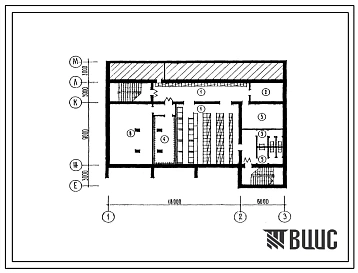 Типовой проект П-4-150(224-09-214.90) Хозяйственно-бытовые помещения в подвале кооперативного здания школы на 4 класса (20 учащихся), детского сада на 15 мест, (убежище на 150 человек, размеры убежища 24м на 18м, режимы вентиляции 1,2).