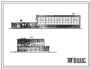 Типовой проект 294-2-1 Спортивный корпус с залом 30х18 м, для строительства во 2 и 3 строительно-климатических зонах.