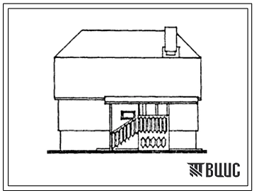 Типовой проект 143-000-749.13.88 Мансардный дом с пятикомнатной квартирой. Для Латвийской ССР