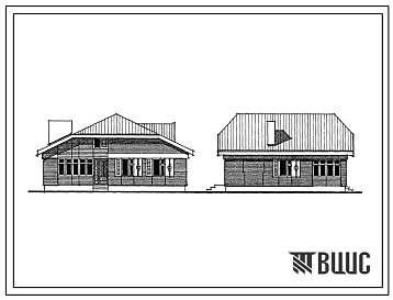 Типовой проект 183-24-280.13.88 Одноэтажный одноквартирный жилой дом с 3-комнатной квартирой (для строительства в Украинской ССР)