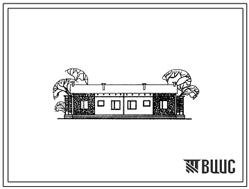 Типовой проект 181-222-14с Одноэтажный двухквартирный жилой дом с четырехкомнатными квартирами.
