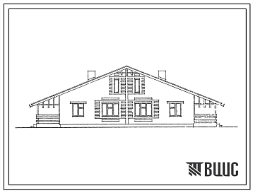 Типовой проект 184-188-12.1.87 1-этажный 2-квартирный жилой дом с 4-комнатными квартирами со стенами из кирпича. 1,2,3 уровни инженерного обеспечения. Для Нечерноземной зоны РСФСР.