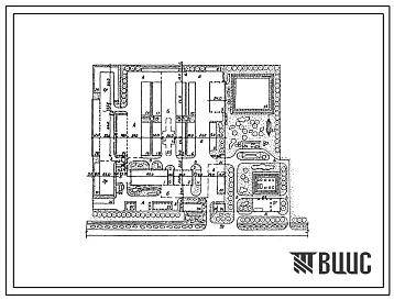 Типовой проект 816-01-66.84 Ремонтно-технические базы районных объединений «Сельхозхимия» с производственной программой 300 и 600 условных ремонтов в год (схемы планировок).
