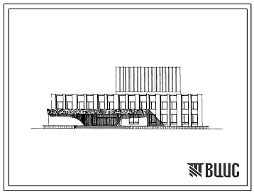 Типовой проект 264-12-105 Сельский дом культуры на 600 мест для строительства в 1В климатическом подрайоне, во 2 и 3 климатических районах.