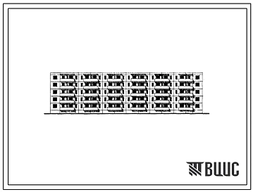 Типовой проект 111-60-11 Пятиэтажный шестисекционный семидесятиквартирный крупнопанельный жилой дом (однокомнатных  20, двухкомнатных  30, трехкомнатных  20).