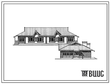Типовой проект 184-24-234.13.87 1-этажный 2-квартирный жилой дом с 3-комнатными квартирами (для строительства в северно-центральных районах Украинской ССР)