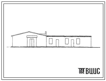 Типовой проект 807-49 Пункт искусственного осеменения на два станка с баранником и с помещением для мотопомпы.