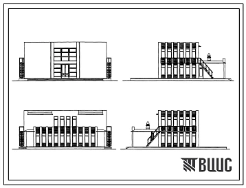 Типовой проект 264-23-7 Дом правосудия (из расчета на одного судью и помещения для прокуратуры)