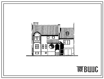Типовой проект 89-0140.13.92 2-этажный одноквартирный 6-комнатный блокированный дом (для строительства в республике Беларусь)