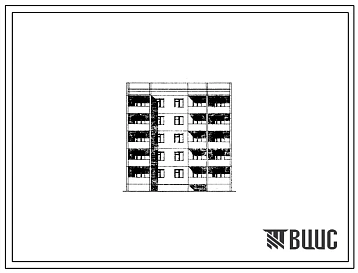Типовой проект 96-048п/1 Блок-секция пятиэтажная 10-квартирная поворотная левая (трехкомнатных 3Б — 5, четырехкомнатных 4Б — 5). Для строительства в г.Волгодонске на грунтах II типа просадочности.