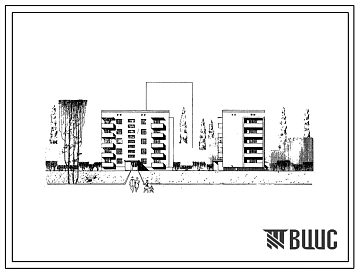 Типовой проект 87-049 Пятиэтажная блок-секция торцевая левая на 15 квартир для строительства во 2 и 3 строительно-климатических зонах.