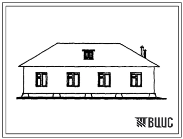 Типовой проект 189-000-137с Одноквартирный пятикомнатный жилой дом с глинобитными стенами, усиленными каркасом. Для индивидуальных застройщиков.