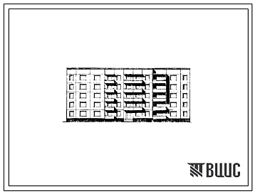 Типовой проект 97-062/1 Пятиэтажная блок-секция рядовая на 34 квартиры (однокомнатных 1А-4, двухкомнатных 2Б-15, четырехкомнатных 4А-10). Для строительства в 1В климатическом подрайоне